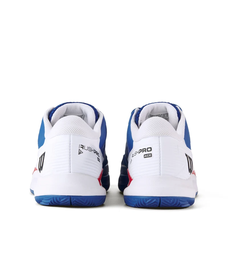 Wilson Rush Pro Ace Clay Court Tennis Shoes (Men's) - Deja Vu Blue / White / Infared