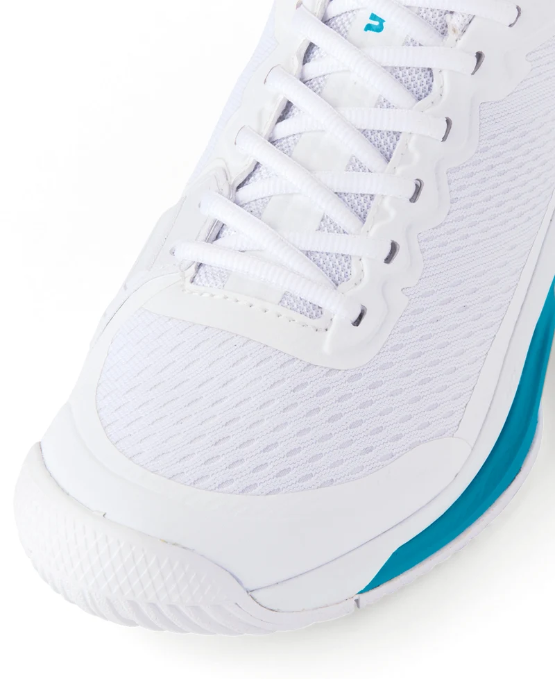 Wilson Rush Pro 4.5 All Court Tennis Shoes (Mens) - White / White / Atomic Blue