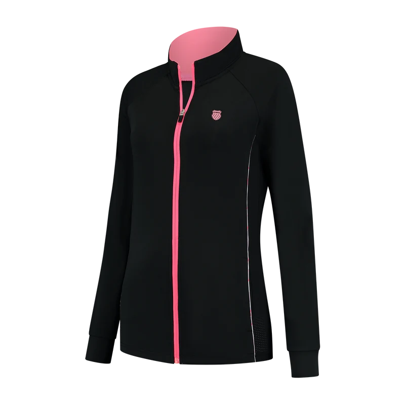 K-Swiss Hypercourt Tracksuit Jacket 4 (Ladies) - Black/Pink