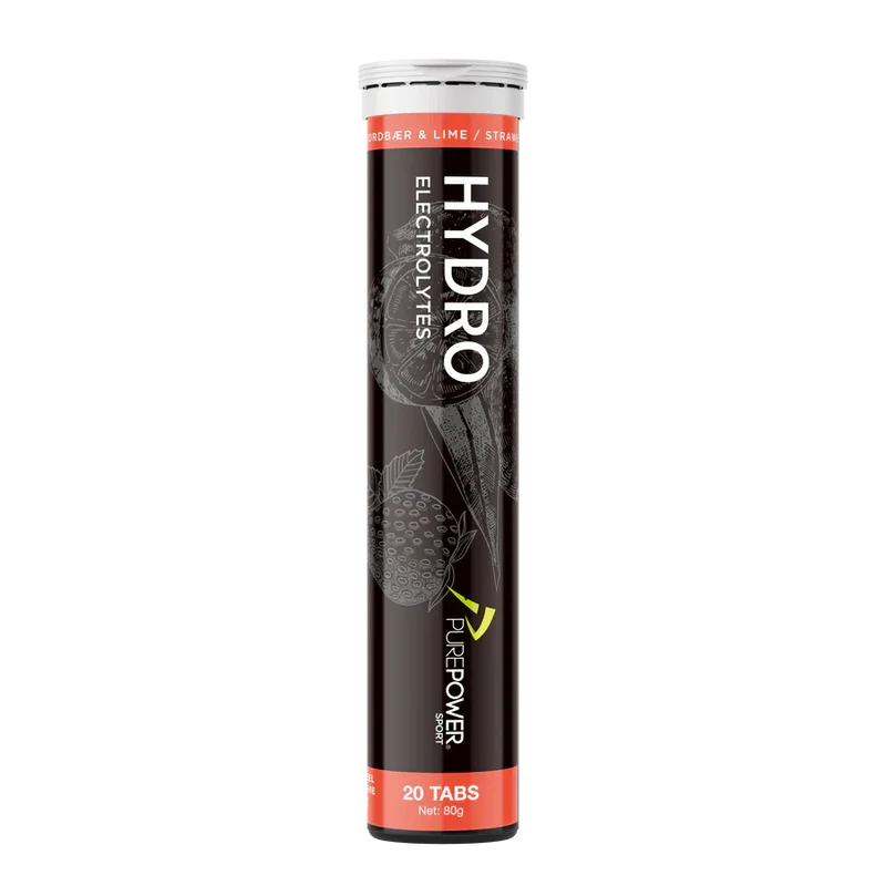 PurePower HydroTabs Electrolytes Strawberry/Lime Flavor (1 tube with 20 tablets)