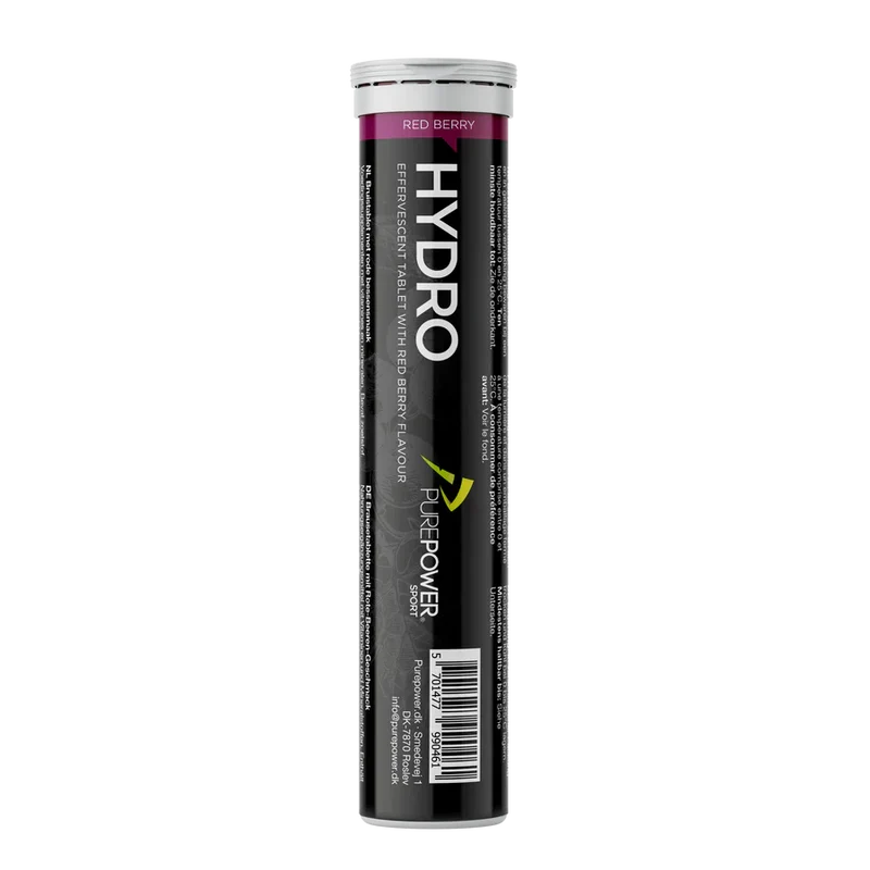 PurePower HydroTabs Electrolytes Red Berry Flavor (1 tube with 20 tablets)