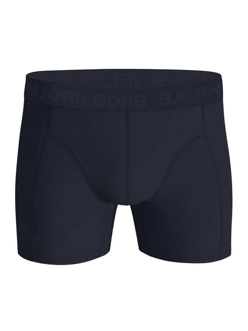 Björn Borg Cotton Stretch Boxershorts (3-pack, Blue/Navy/Black)