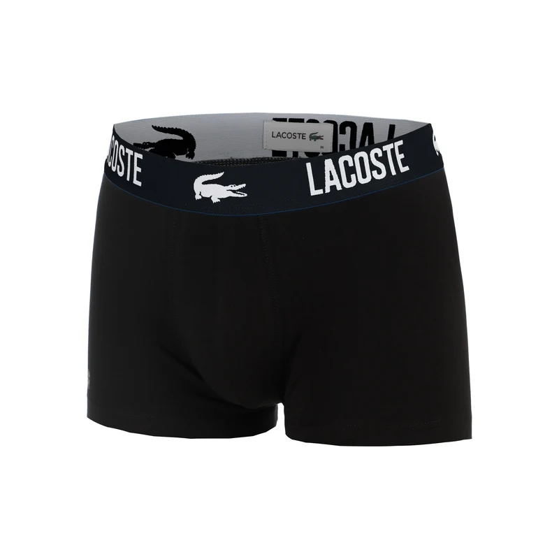 Cotton Stretch Boxer Short 3er Pack Herren - dunkelblau, grau