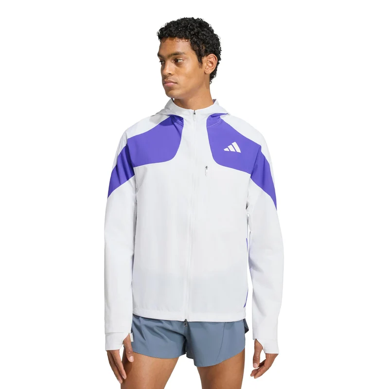adizero Laufjacke Herren - weiß, blau