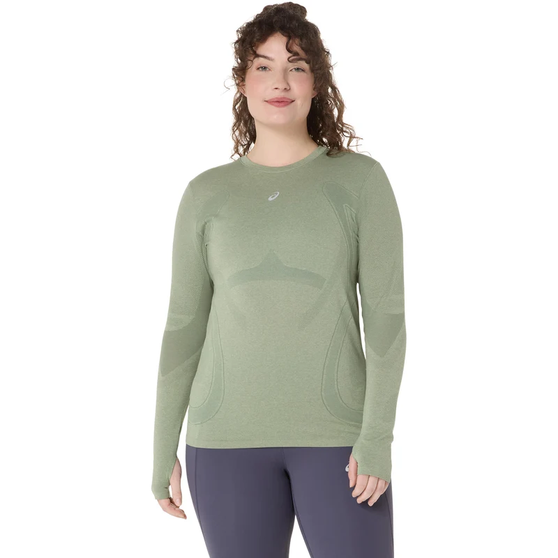Road Seamless Laufshirt Damen - grau, blau