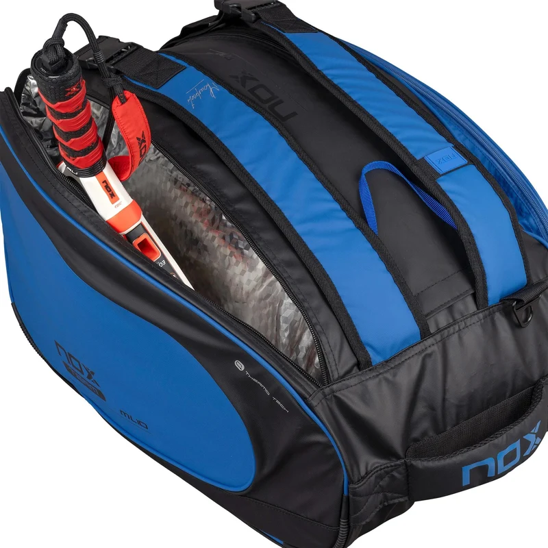 ML10 Team Padelschlägertasche -schwarz, blau