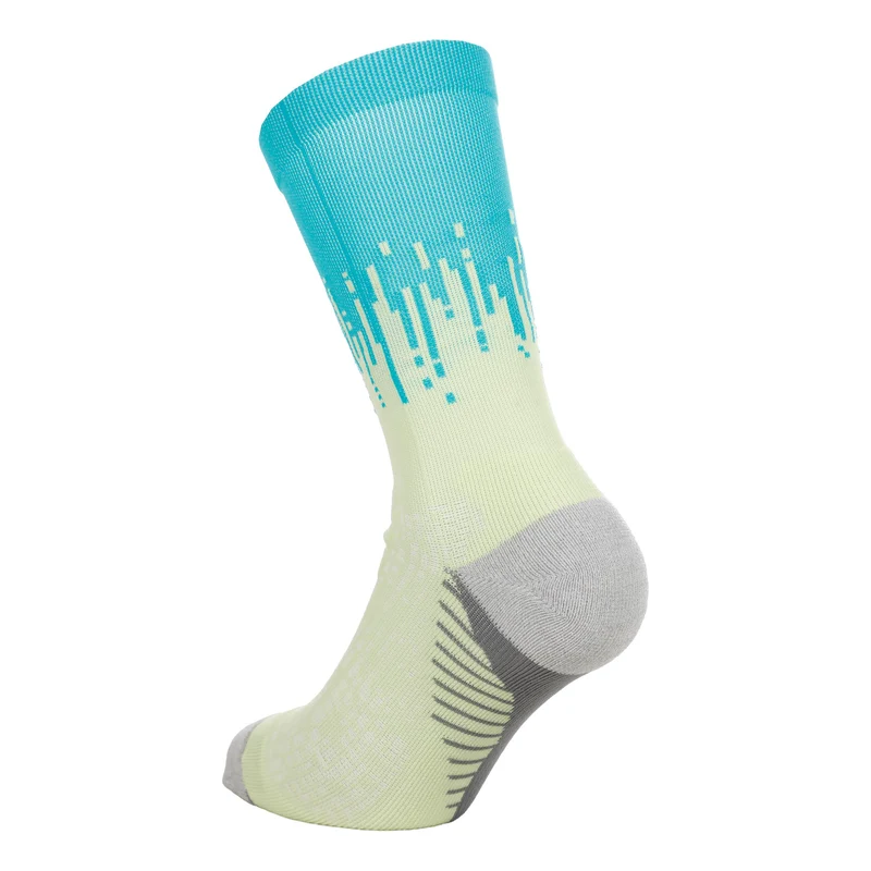 Performance Crew Laufsocken - türkis, neongelb