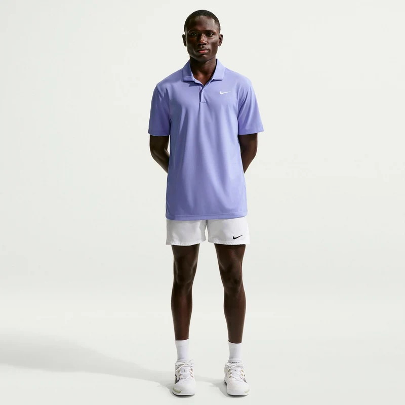 Dri-Fit Victory Court Solid Polo Herren - blaugrau
