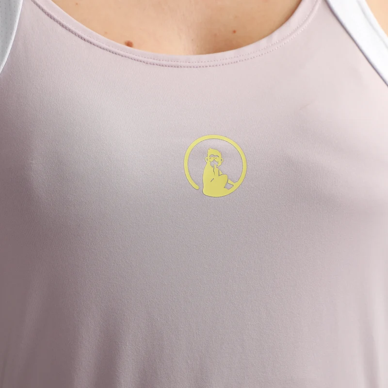 Mind Volley Kleid Damen-Flieder,Weiß