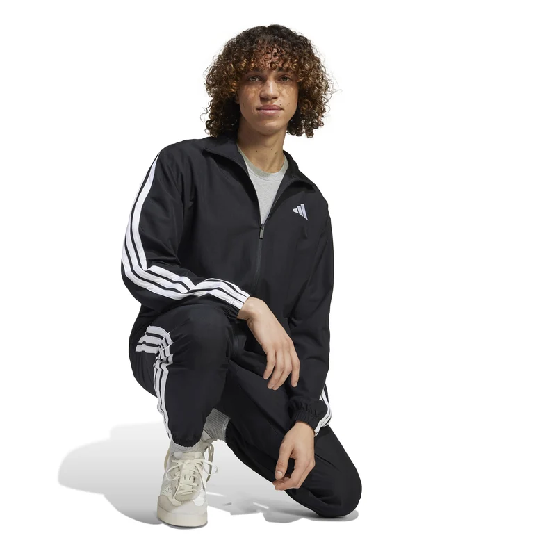 3Stripes Woven Trainingsanzug Herren - schwarz