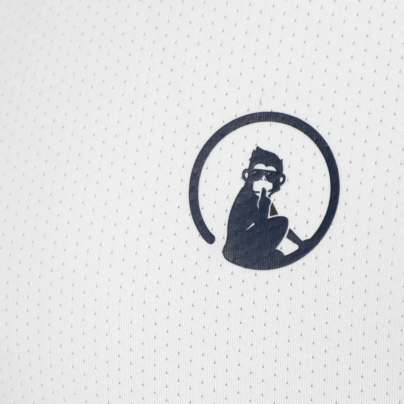 Racerback Tank-Top Mädchen-Weiß,Dunkelblau