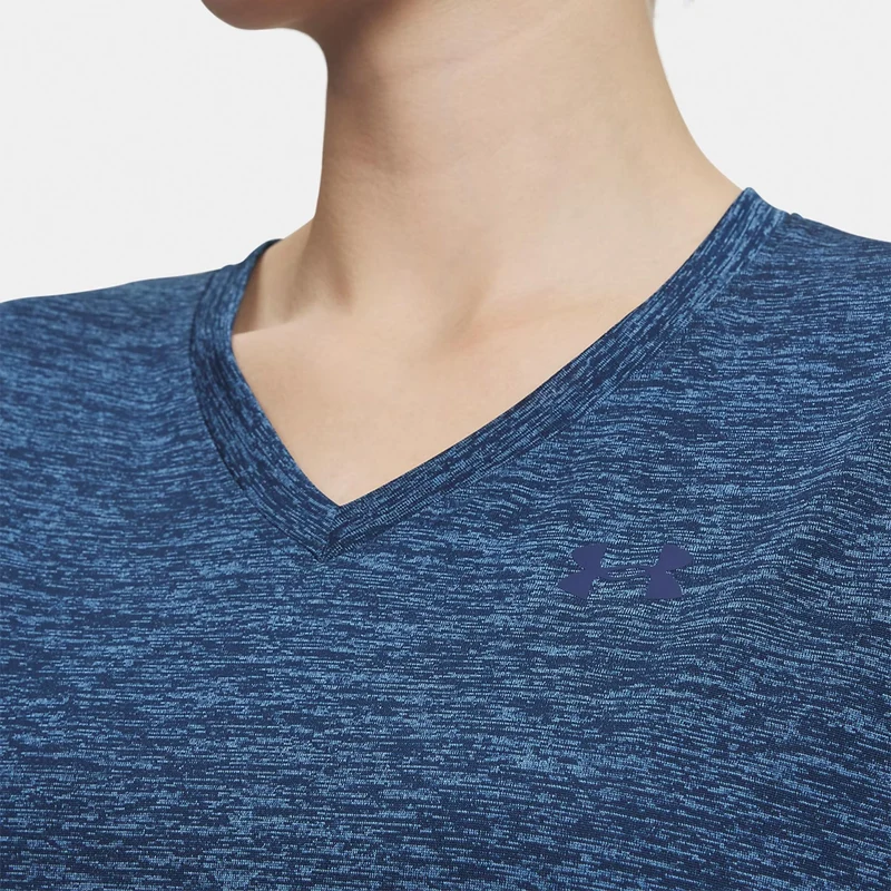 Tech Twist T-Shirt Damen - blau, nachtblau