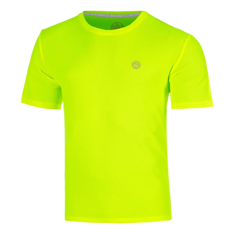 Solid T-Shirt Herren-neongelb