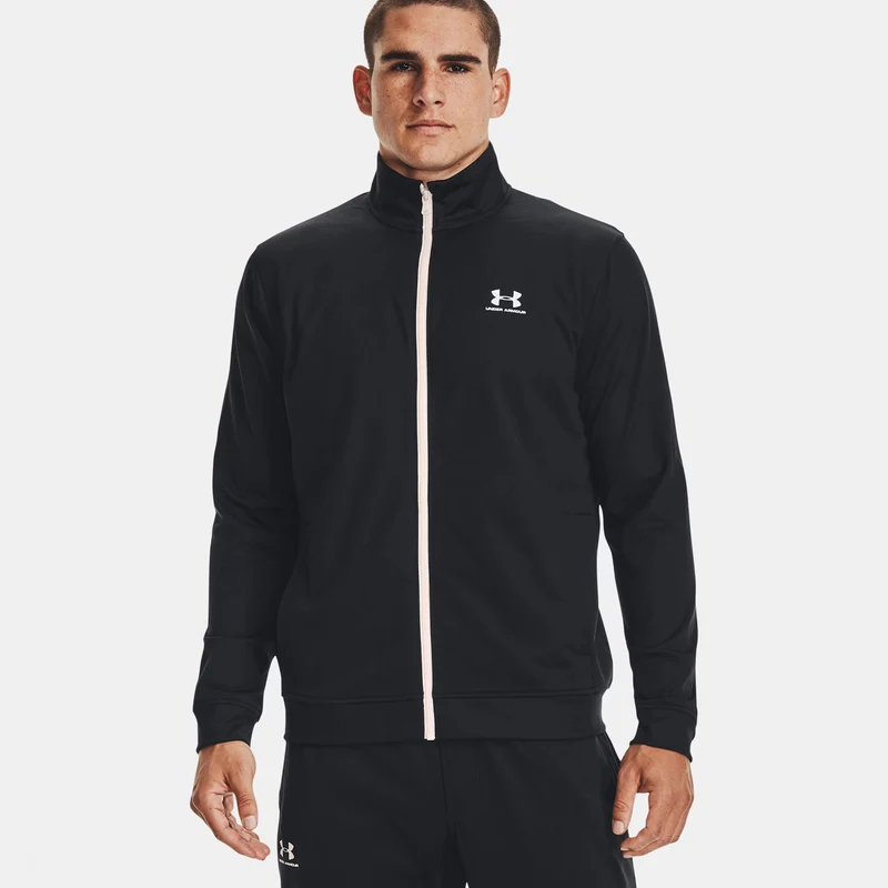Sportstyle Tricot Trainingsjacke Herren - schwarz, weiß