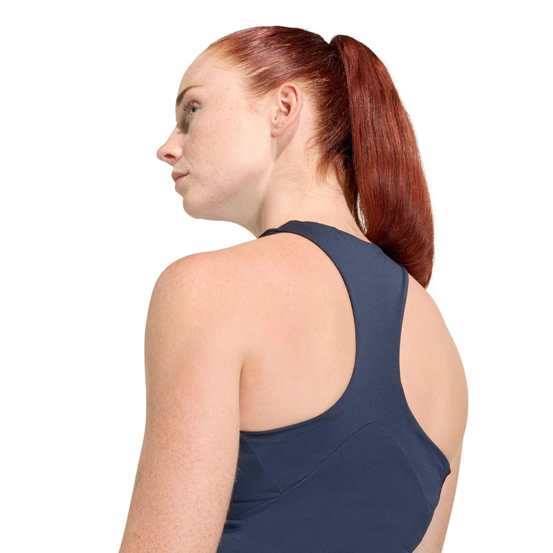 Y- Midi Tank-Top Damen - dunkelblau, weiß
