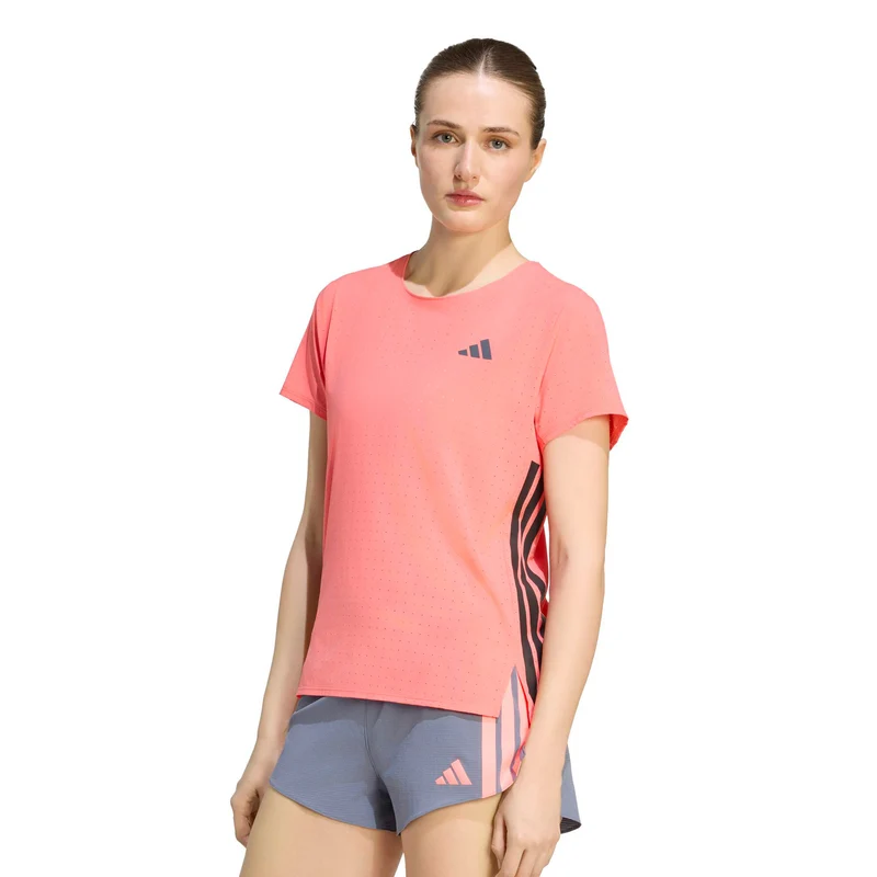 adizero Tee Laufshirt Damen - rot