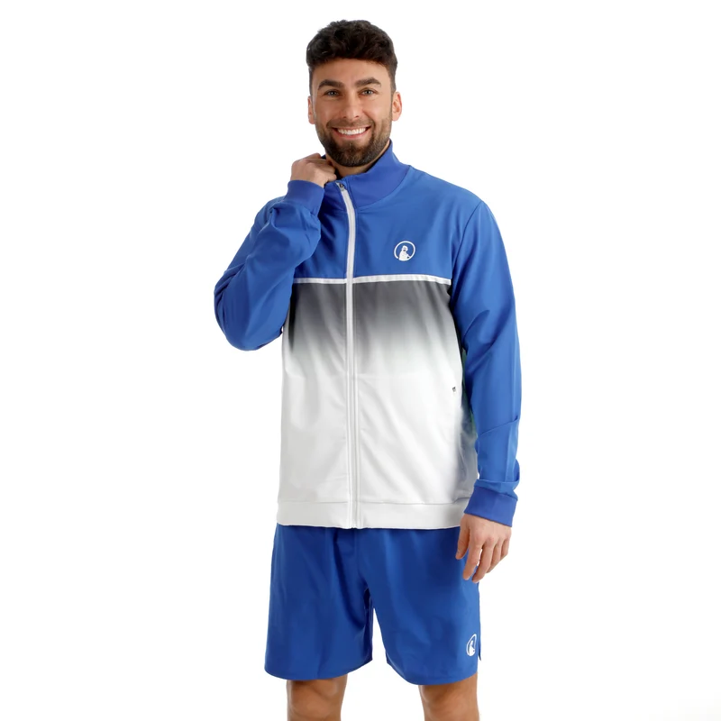 Faded Trainingsjacke Herren - blau, weiß