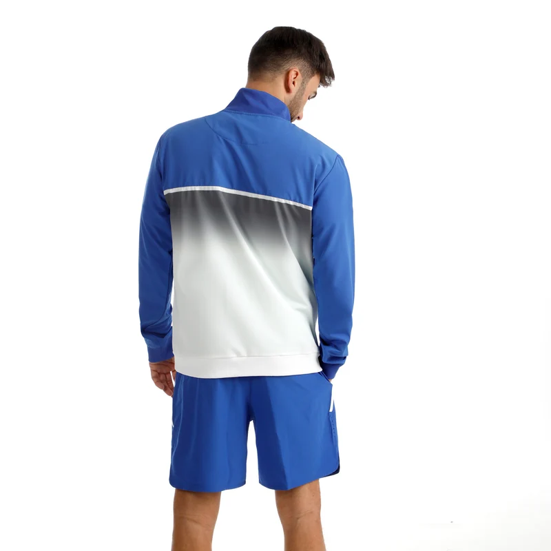 Faded Trainingsjacke Herren - blau, weiß