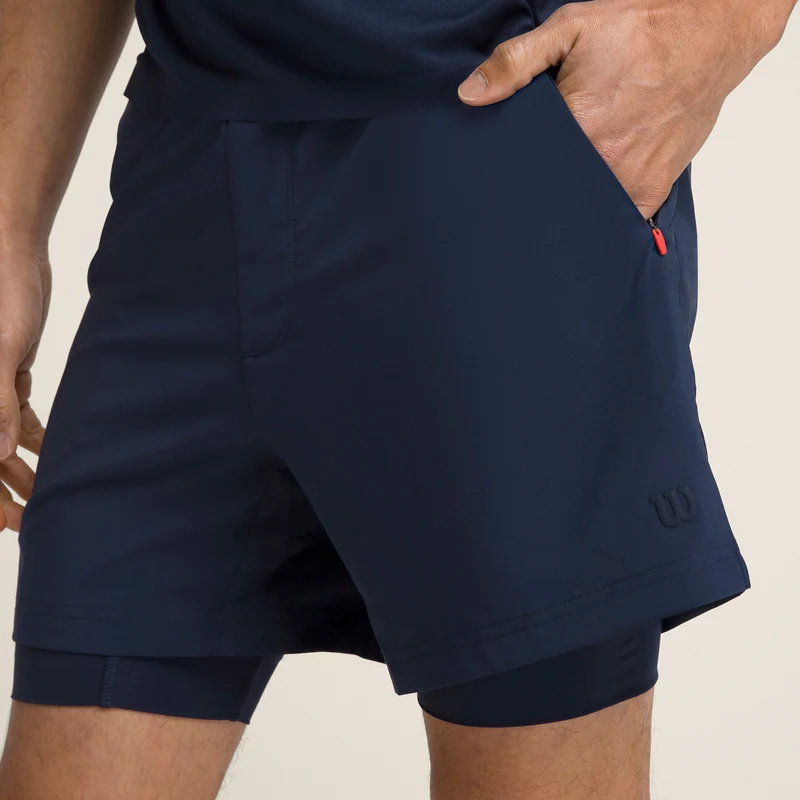 Doubleday 7inch Lined Shorts Herren-Dunkelblau