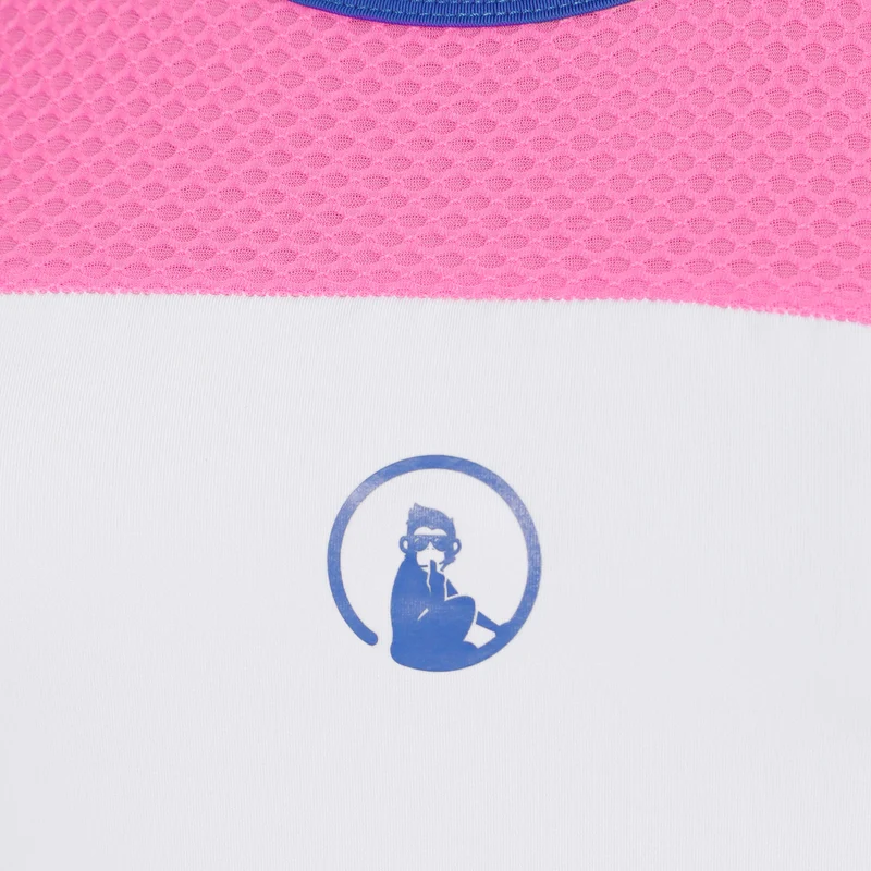 Racerback Tank-Top Mädchen - pink, weiß