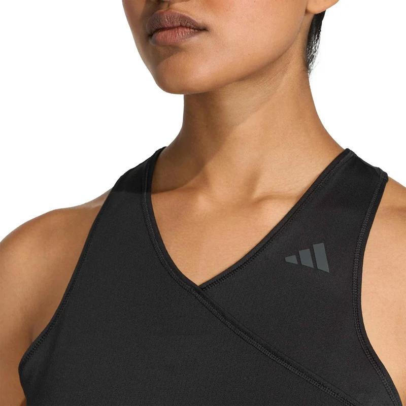 Club V-Neck Tank-Top Damen - schwarz