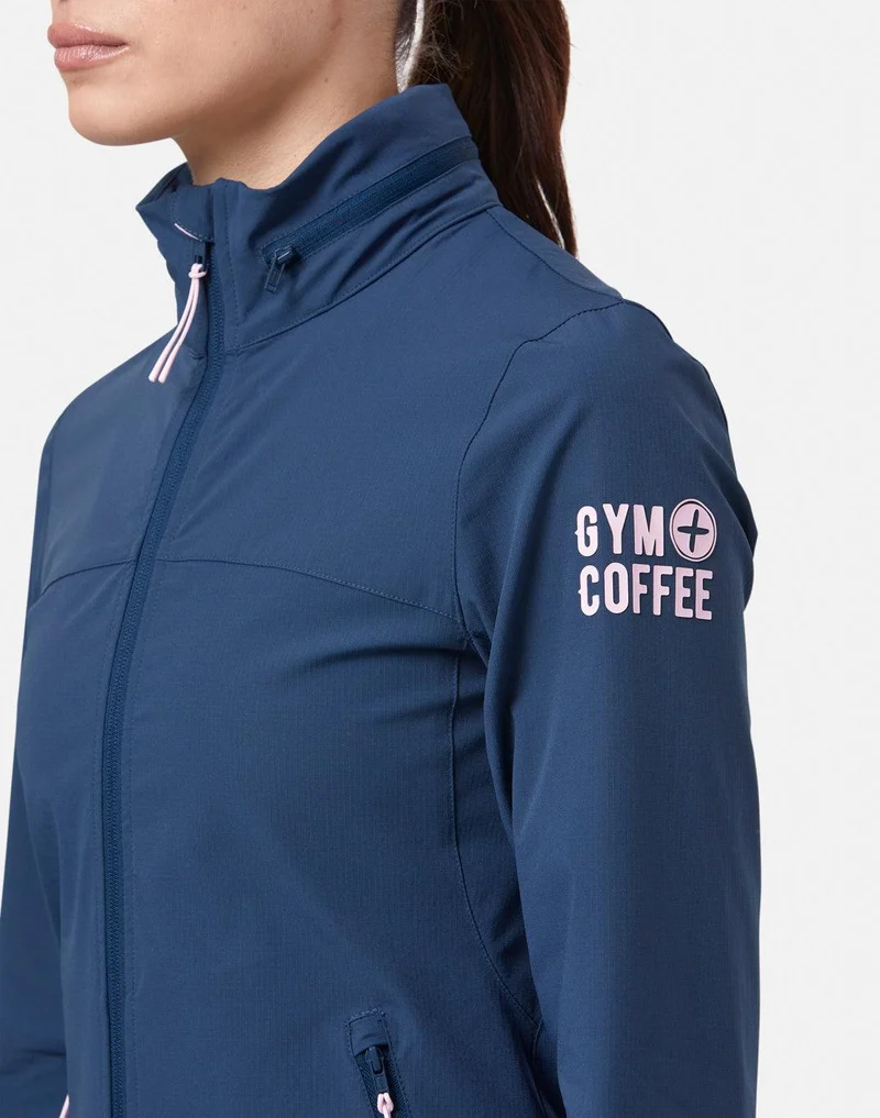 GymPlusCoffee Celero Jacket (Ladies) - Petrol Blue