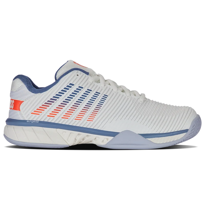 K-Swiss Hypercourt Express 2 (Mens) - Lucent White/Infinity/Scarlet Ibis
