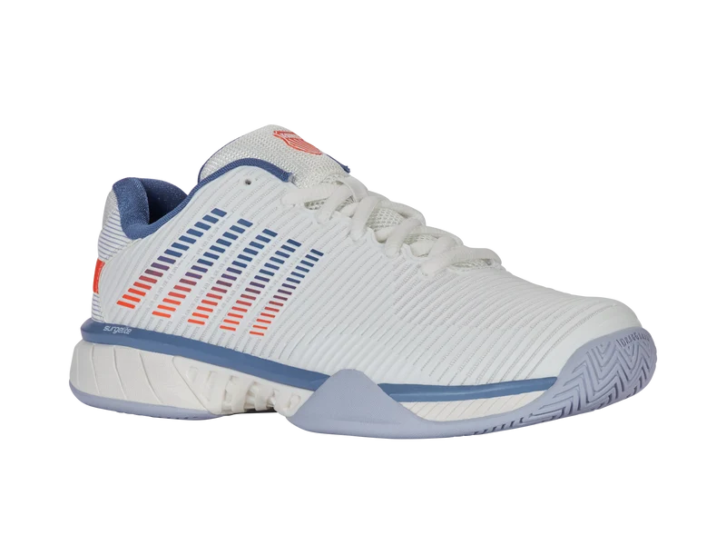 K-Swiss Hypercourt Express 2 (Mens) - Lucent White/Infinity/Scarlet Ibis