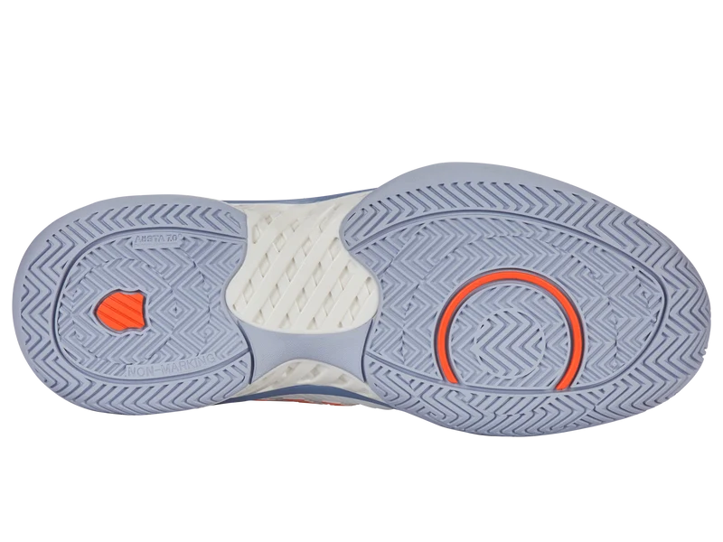 K-Swiss Hypercourt Express 2 (Mens) - Lucent White/Infinity/Scarlet Ibis