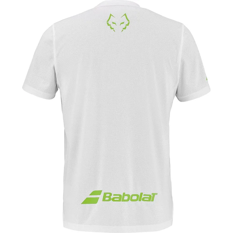 Babolat Crew Neck Tee Juan Lebron (White/White)
