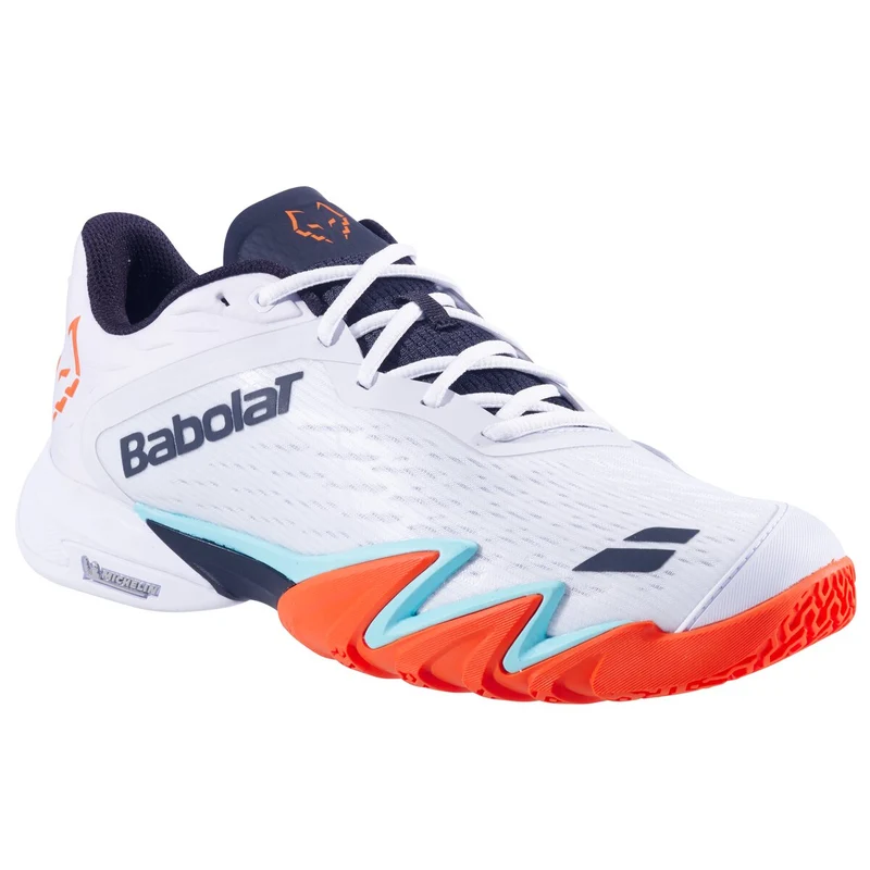 Babolat Premura 3 Men Juan Lebron Padel Shoes (White Orange)