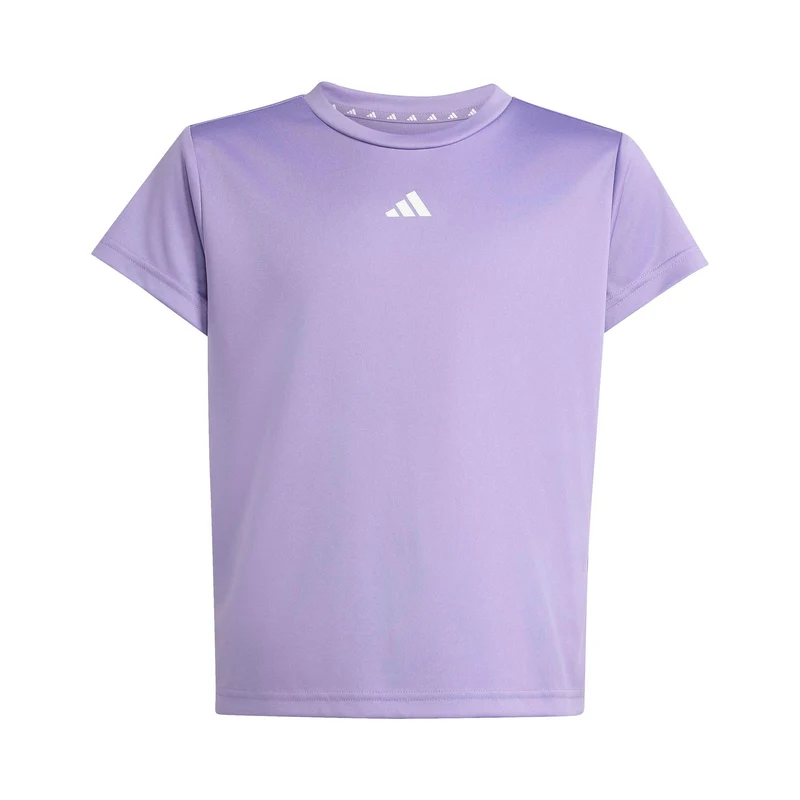Essentials Training T-Shirt Kinder - flieder, weiß