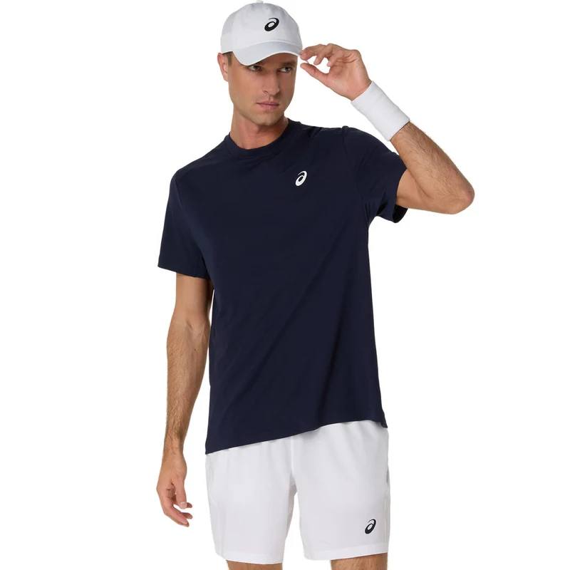 Court T-Shirt Herren-Dunkelblau
