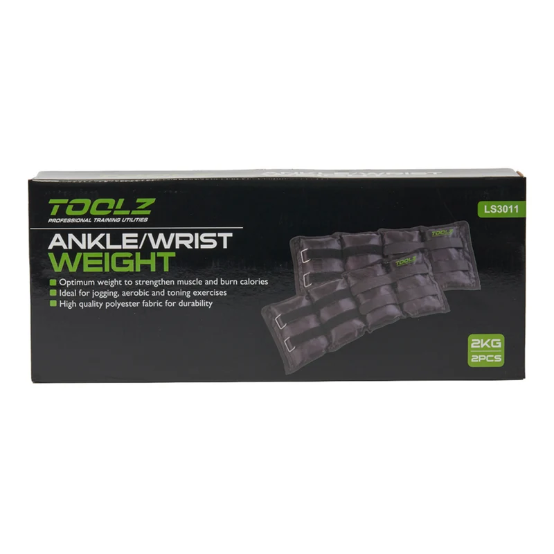 Wrist/Ankle Weight 2kg-2pcs Gewichtsmanschetten-Schwarz