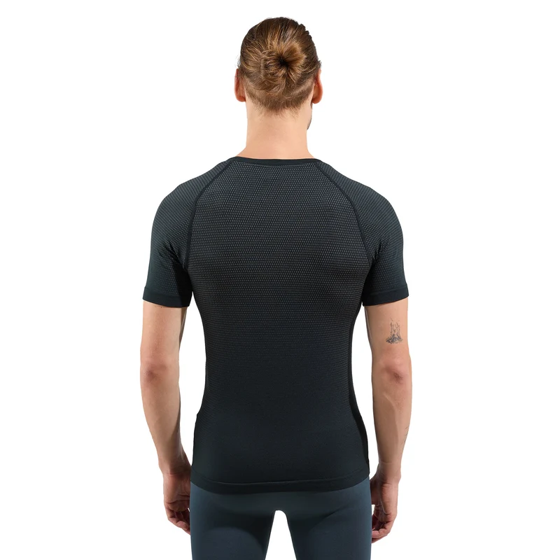 Performance Light Crew Neck Laufshirt Herren-Schwarz