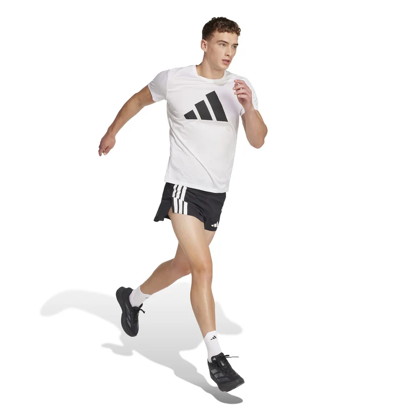 Adizero Gel 3in Laufshorts Herren-Schwarz,Weiß