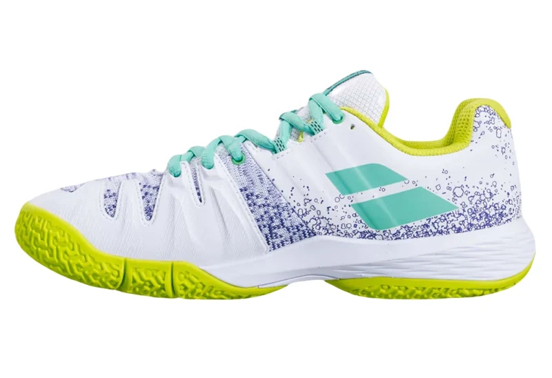 Babolat Sensa Women Padel Shoes (White/Spring Bud)