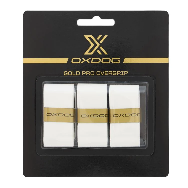 Oxdog Padel Overgrip Gold Pro 3 Pack Wit