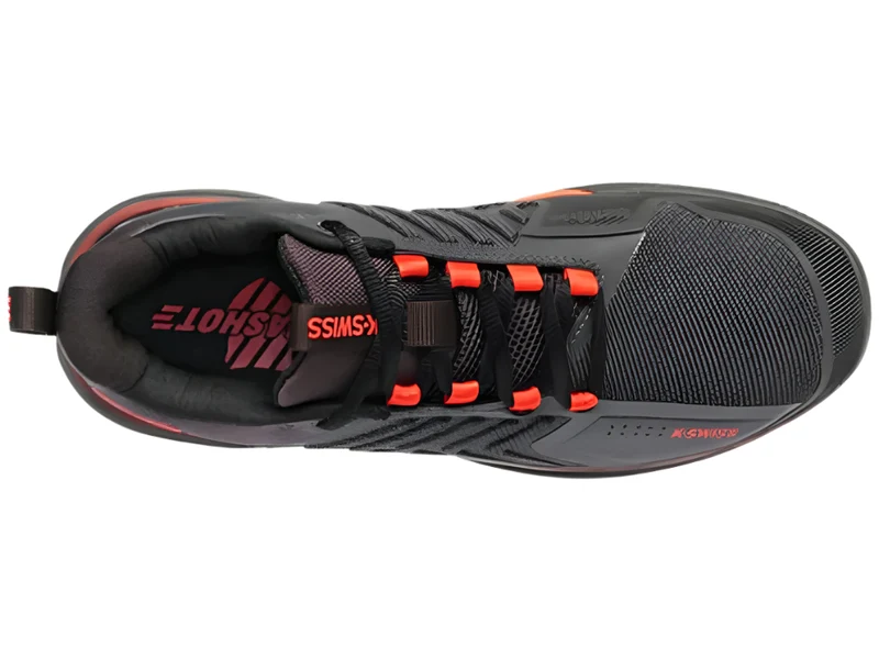 K-Swiss Ultrashot 3 Padel Shoes (Asphalt/Jet Black/Spicy Orange)