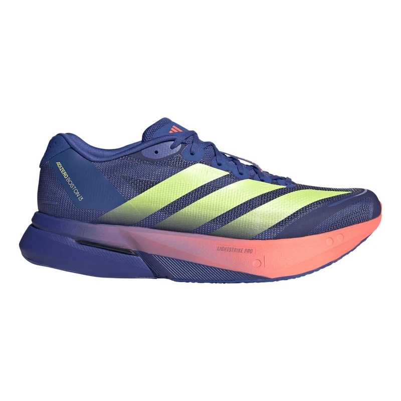 adizero Boston 13 Berlin Wettkampfschuh Herren - blau, gelb