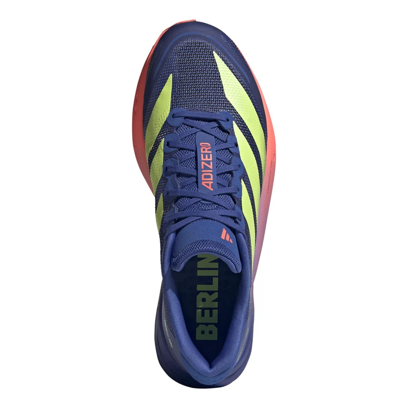 adizero Boston 13 Berlin Wettkampfschuh Herren - blau, gelb