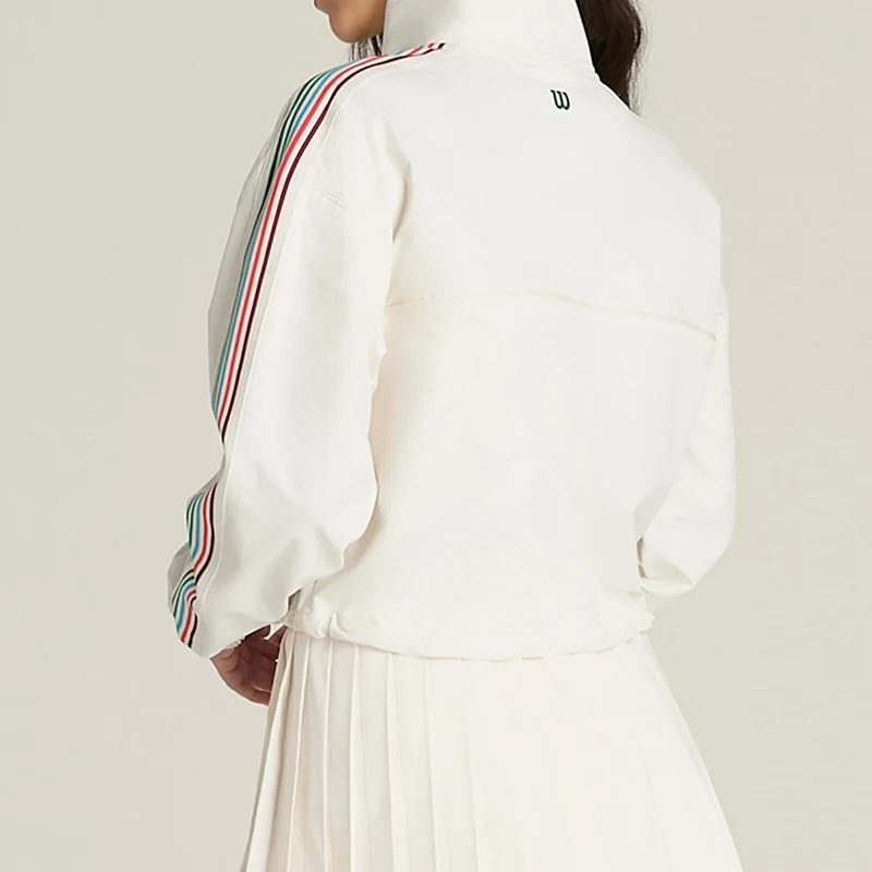 Davenport Woven Sweatshirt Damen - weiß, mehrfarbig