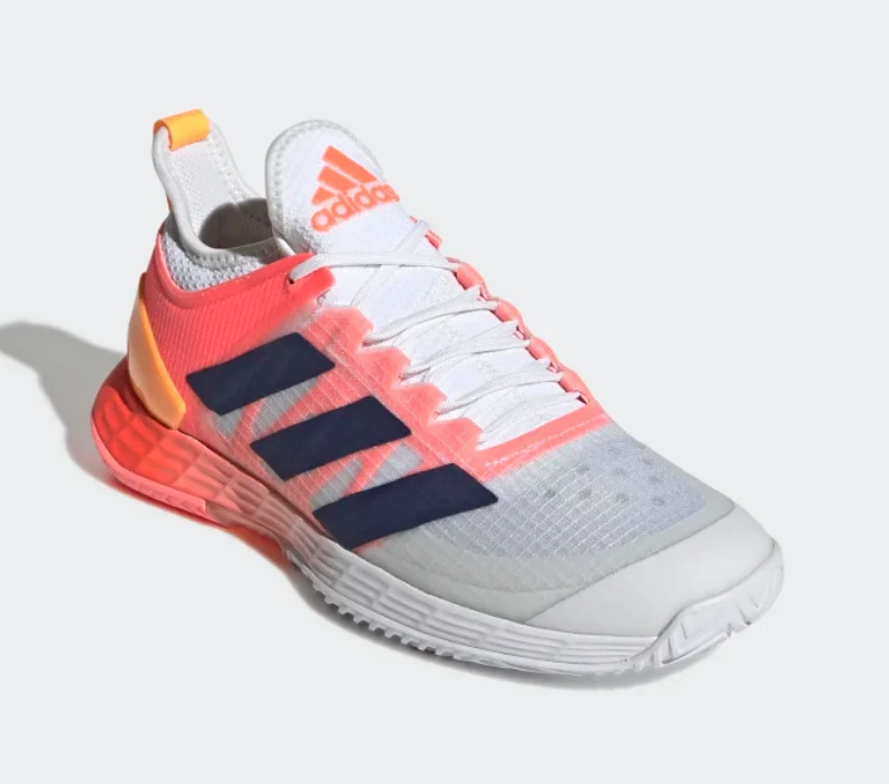 Adidas Adizero Übersonic 4 (Womens, White/Coral) Padel Shoes
