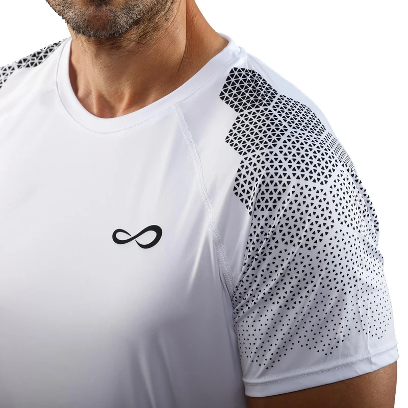 Feisty Hexagon T-Shirt Herren-Weiß
