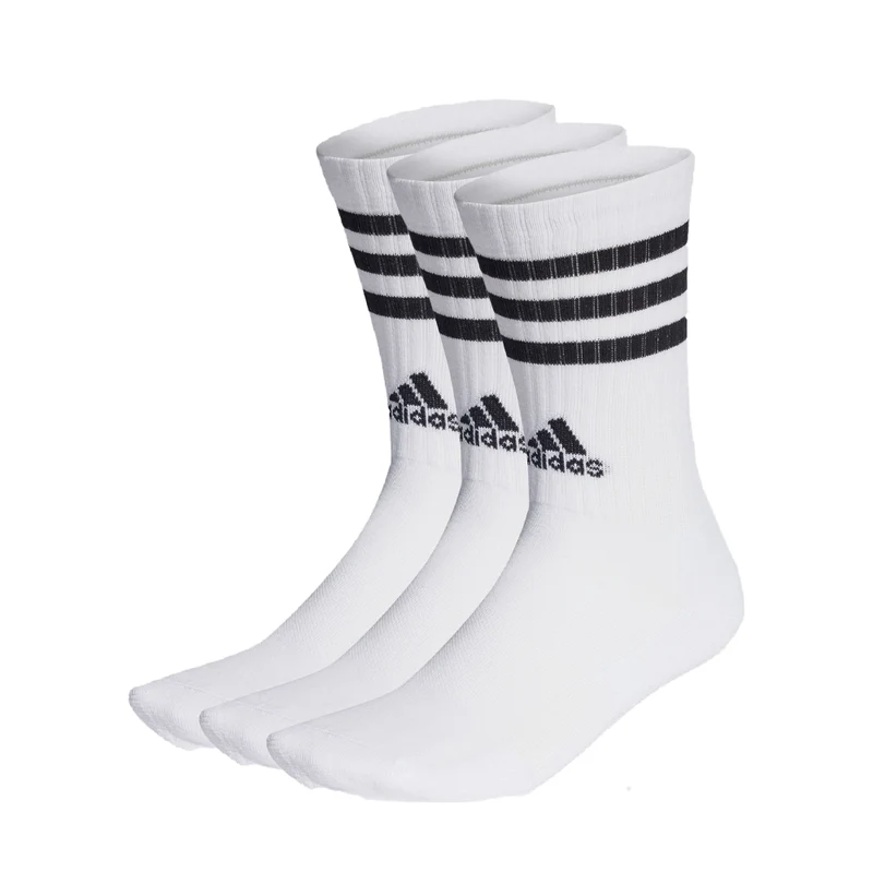 Adidas 3-Stripe Cushioned Crew Sock (3-Pack)