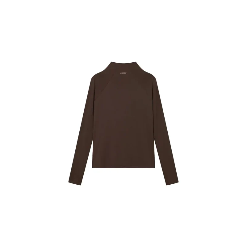 Cuera Active Zip Cardigan (Dark Brown)