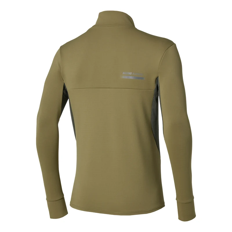 Active Warmalite Half Zip Laufshirt Herren - oliv