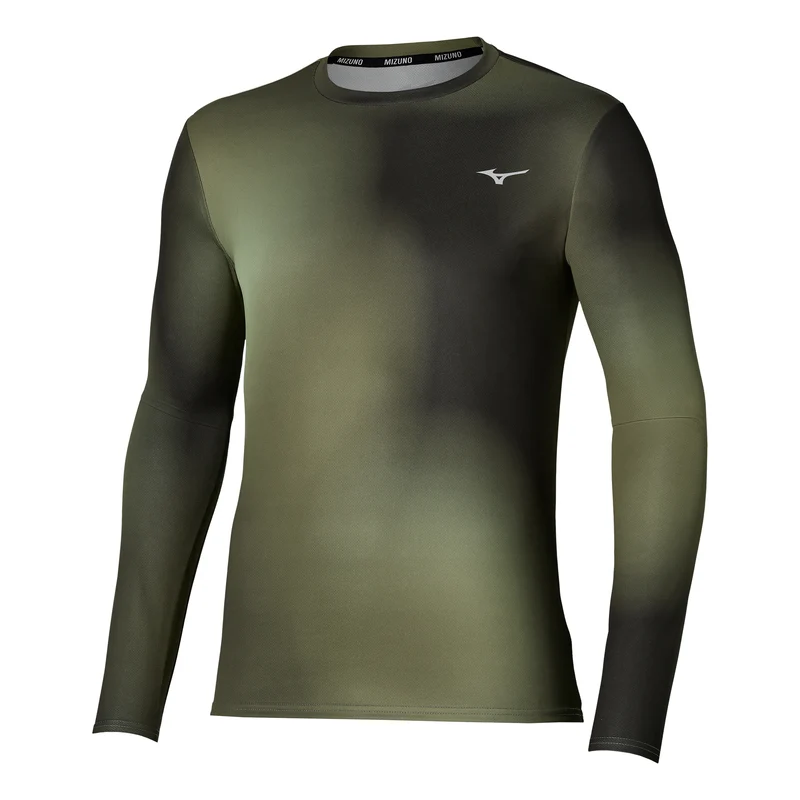 Core Graphic Laufshirt Herren - dunkelgrün, oliv