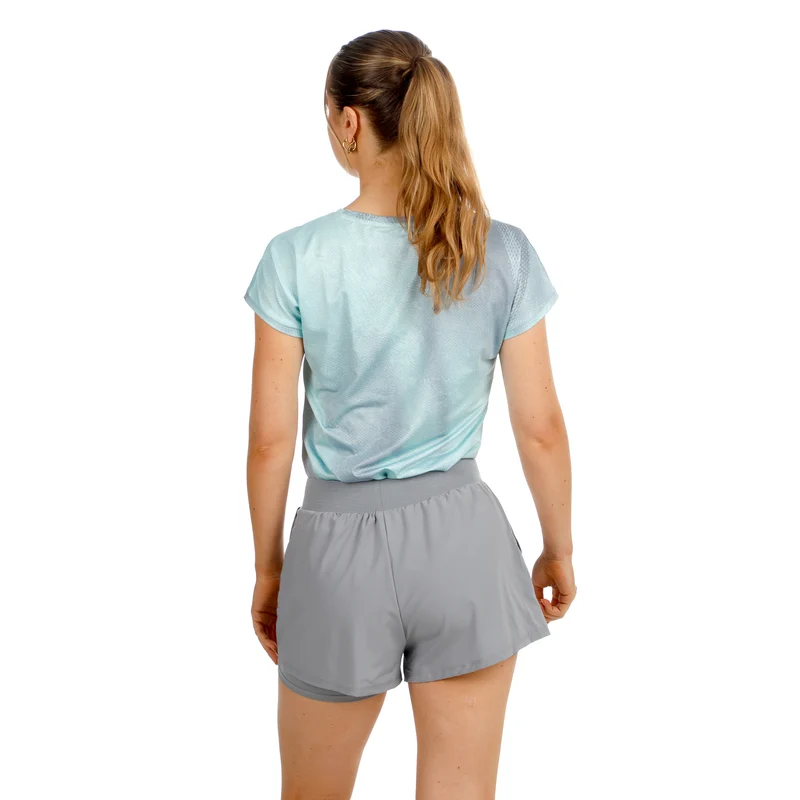 Freeze Out 2in1 Shorts Damen - grau