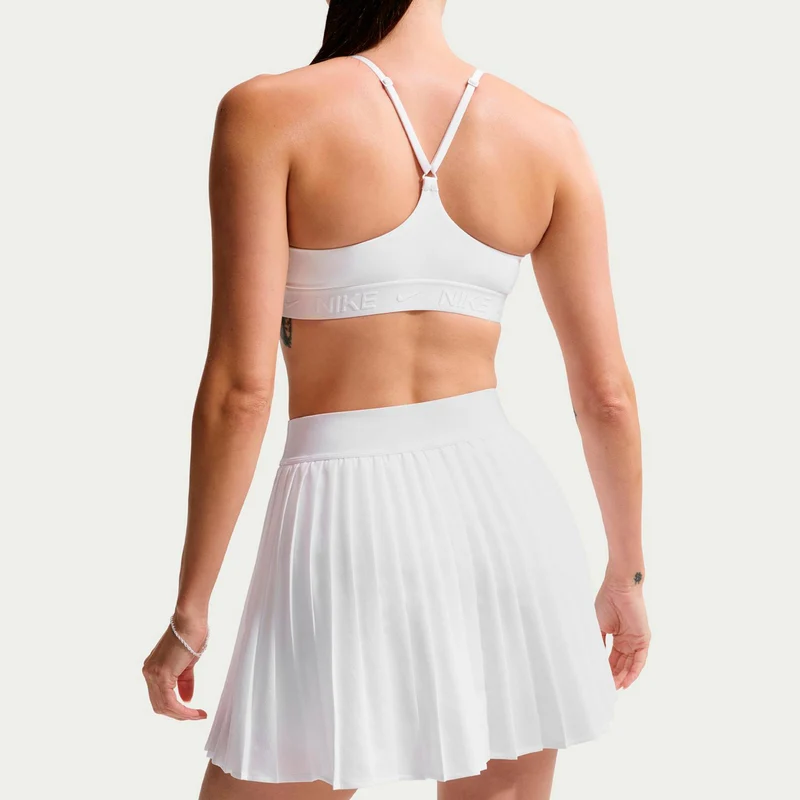 Dri-Fit Victory High Rise Pleated Rock Damen-weiß